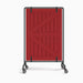 Forbes Industries Mobile Safety Shield Partition w/ Wood Barn Door Panel & Steel Frame (7843)-cityfoodequipment.com