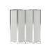 Forbes Industries 4 Panel Mobile Room Divider w/ Laminate Panels & Brushed Steel Frame - 72 1/2"L x 78"H (7853)-cityfoodequipment.com