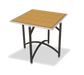 Forbes Industries 36" Square Collapsible Side Table w/ Laminate Top & Black Steel Frame, 48"H (7036L-48)-cityfoodequipment.com