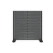 Forbes Industries Mobile Safety Shield Partition w/ Woven Wood Panel & Black Steel Frame (7876-6)-cityfoodequipment.com
