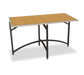 Forbes Industries Rectangular Collapsible Side Table w/ Laminate Top & Black Steel Frame, 30"H (7040L-30)-cityfoodequipment.com