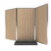 Forbes Industries 3 Panel Mobile Room Divider w/ Laminate Panels & Brushed Steel Frame (7883)-cityfoodequipment.com