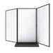 Forbes Industries 3 Panel Mobile Room Divider w/ Laminate Panels & Black Steel Frame (7880)-cityfoodequipment.com
