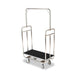 Forbes Industries Economy Luggage Cart w/ Carpeted Deck - 37"L x 18 1/2"W x 65 1/2"H, Chrome Plated (H1210-5C)-cityfoodequipment.com
