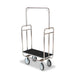 Forbes Industries Economy Luggage Cart w/ Carpeted Deck - 37"L x 18 1/2"W x 65 1/2"H, Chrome Plated (H1210-8C)-cityfoodequipment.com