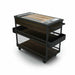 Forbes Industries 54" Portable Bar w/ Mahogany Wood Veneer Cabinet & Butcher Block Work Surface - 24"D x 39"H (F35-5545)-cityfoodequipment.com