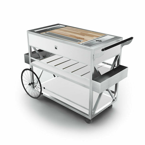 Forbes Industries 56" Portable Bar w/ Laminate Cabinet & Butcher Block Work Surface - 28"D x 38"H (F35-5523)-cityfoodequipment.com