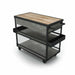 Forbes Industries 54" Portable Bar w/ Laminate Cabinet & Butcher Block Work Surface - 24"D x 39"H (F35-5541)-cityfoodequipment.com