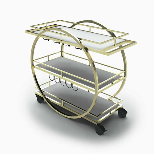Forbes Industries 52" Portable Bar w/ Avonite Work Surface & Shelves - 24"D x 46"H (F35-5575)-cityfoodequipment.com