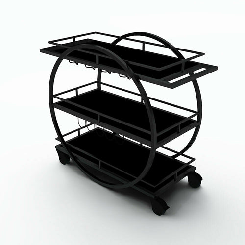 Forbes Industries 52" Portable Bar w/ Laminate Work Surface & Shelves - 24"D x 46"H (F35-5571)-cityfoodequipment.com