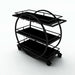 Forbes Industries 52" Portable Bar w/ Laminate Work Surface & Shelves - 24"D x 46"H (F35-5571)-cityfoodequipment.com