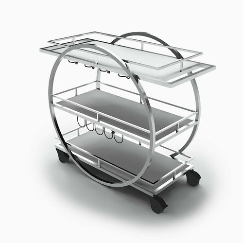 Forbes Industries 52" Portable Bar w/ Avonite Work Surface & Shelves - 24"D x 46"H (F35-5573)-cityfoodequipment.com