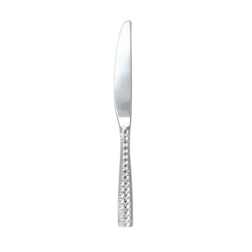 Fortessa 8 1/2" Dessert Knife with 18/10 Stainless Grade, Lucca Faceted Pattern (1.5.102.FC.015)-cityfoodequipment.com