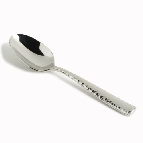 Fortessa 7 1/10" Soup Spoon with 18/10 Stainless Grade, Lucca Faceted Pattern (1.5.102.FC.011)-cityfoodequipment.com