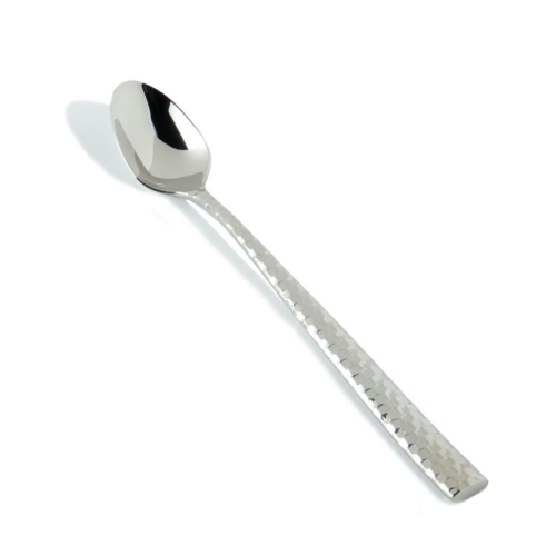 Fortessa 8 1/4" Iced Tea Spoon with 18/10 Stainless Grade, Lucca Faceted Pattern (1.5.102.FC.035)-cityfoodequipment.com
