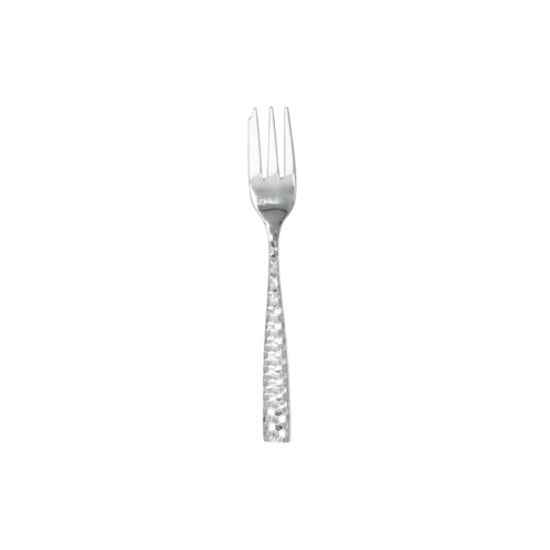 Fortessa 6" Cake Fork with 18/10 Stainless Grade, Lucca Faceted Pattern (1.5.102.FC.038)-cityfoodequipment.com