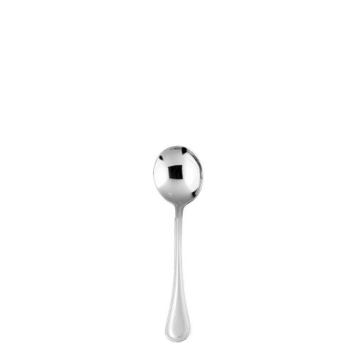 Fortessa 7" Bouillon Spoon with 18/10 Stainless Grade, Filet Pattern (1.5.143.00.003)-cityfoodequipment.com