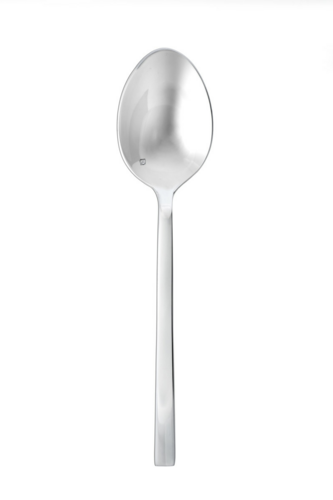Fortessa 9 5/16" Serving Spoon with 18/10 Stainless Grade, Arezzo Pattern (1.5.165.00.027)-cityfoodequipment.com