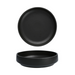 Fortessa 12" Round Perissa Medium Bowl - China, Black (3100.BLK.04)-cityfoodequipment.com