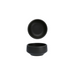 Fortessa 12 1/2 oz Round Perissa Bowl - China, Black (3100.BLK.03)-cityfoodequipment.com