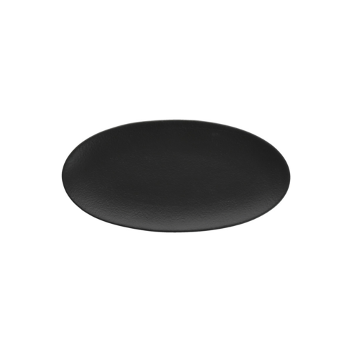 Fortessa 9 x 4 1/2" Oval Paleo Fish Platter - China, Flint (3300.728BK)-cityfoodequipment.com
