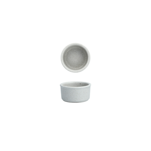 Fortessa 2 1/2 oz Paleo Ramekin - China, Ash (3300.590145GY)-cityfoodequipment.com