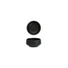 Fortessa 7 1/2 oz Round Perissa Small Bowl - China, Black (3100.BLK.02)-cityfoodequipment.com