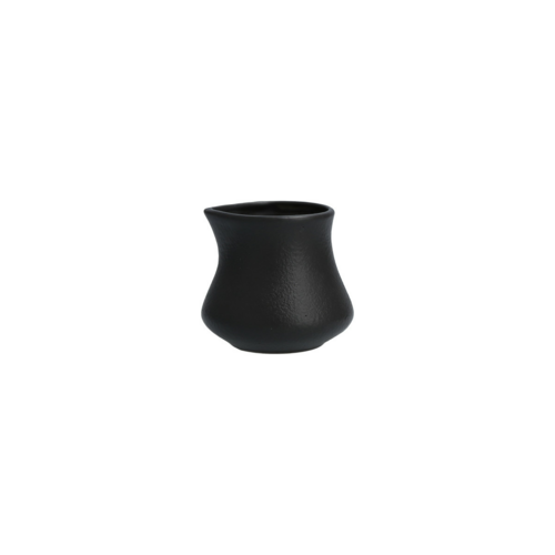 Fortessa 4 1/2 oz Paleo Creamer - China, Flint (3300.28BK)-cityfoodequipment.com
