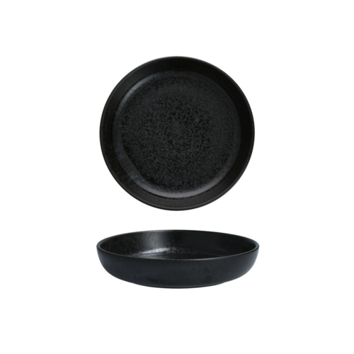 Fortessa 28 oz Round Sound Pasta Bowl - China, Midnight (6400.SND.1339)-cityfoodequipment.com
