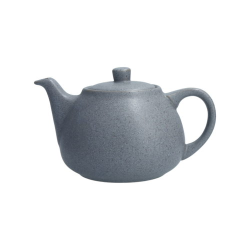 Fortessa 29 oz Sound Teapot w/ Lid - China, Cement (6500.SND.1153)-cityfoodequipment.com