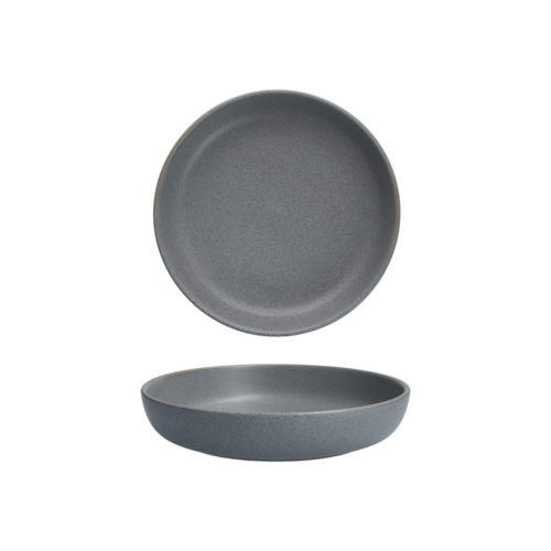 Fortessa 28 oz Round Sound Pasta Bowl - China, Cement (6500.SND.1339)-cityfoodequipment.com