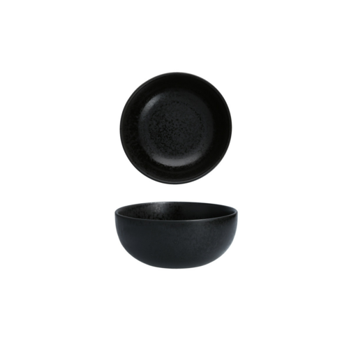 Fortessa 24 oz Round Sound Cereal Bowl - China, Midnight (6400.SND.1378)-cityfoodequipment.com
