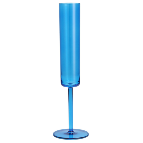 Fortessa 6 oz Outside Champagne Flute, Plastic, Blue (DV.PS.HHH261BL)-cityfoodequipment.com