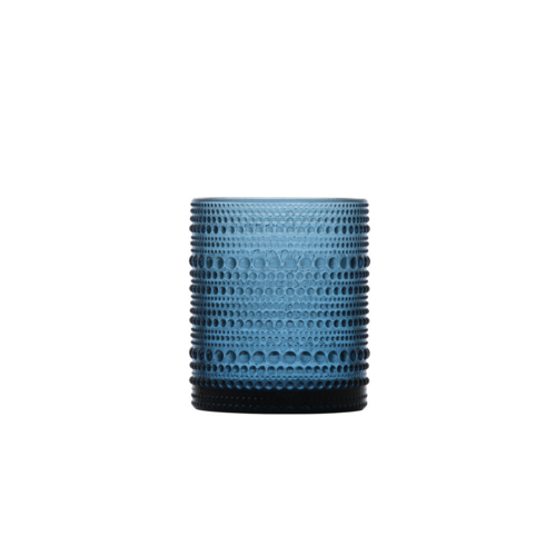 Fortessa 10 oz Jupiter Double Old Fashioned Glass, Cornflower Blue (DV.JUPITERBL.04)-cityfoodequipment.com