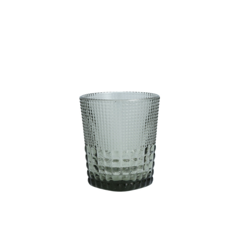 Fortessa 11 1/2 oz Malcolm Double Old Fashioned Glass, Gray (DV.MALCOLMGY.04)-cityfoodequipment.com