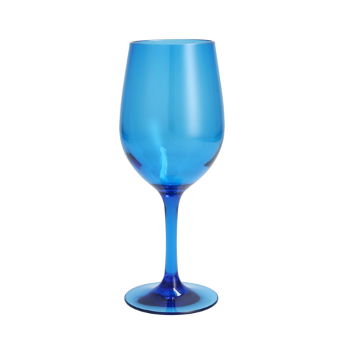 Fortessa 12 oz Outside White Wine Glass, Plastic, Blue (DV.PS.BBS104BL)-cityfoodequipment.com