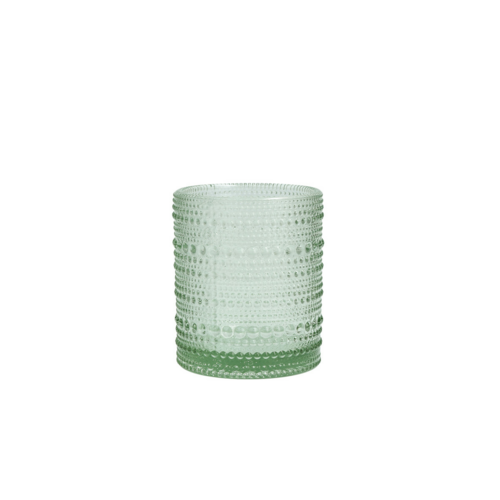 Fortessa 10 oz Jupiter Double Old Fashioned Glass, Sage Green (DV.JUPITERSG.04)-cityfoodequipment.com