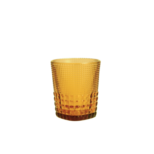 Fortessa 11 1/2 oz Malcolm Double Old Fashioned Glass, Amber (DV.MALCOLMAM.04)-cityfoodequipment.com