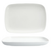 Fortessa Rectangular Modern Coupe Platter - 14" x 10", China, White (FFD-MC-809)-cityfoodequipment.com