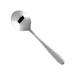 Fortessa 6 9/10" Apollo Bouillon Spoon with 18/0 Stainless Grade, Hammered Pattern (DVMETD700003)-cityfoodequipment.com