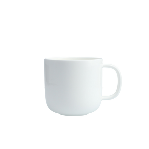 Fortessa 15 oz Modern Coupe Mug - China, White (FFD-MC-801)-cityfoodequipment.com