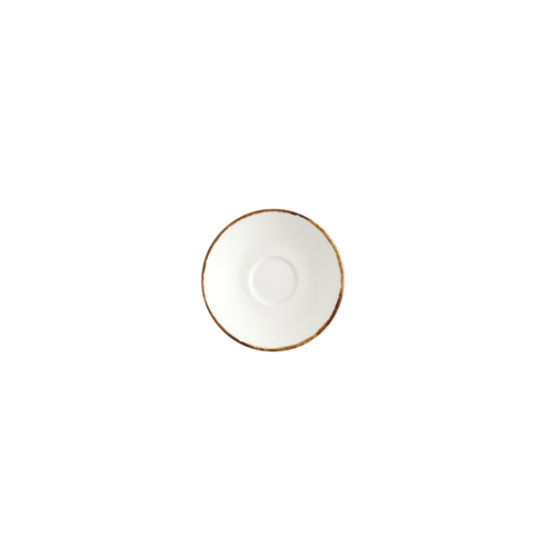 Fortessa 4 3/4" Round Spice Salt Espresso Saucer - China, White (TC7400.DV.4.07)-cityfoodequipment.com