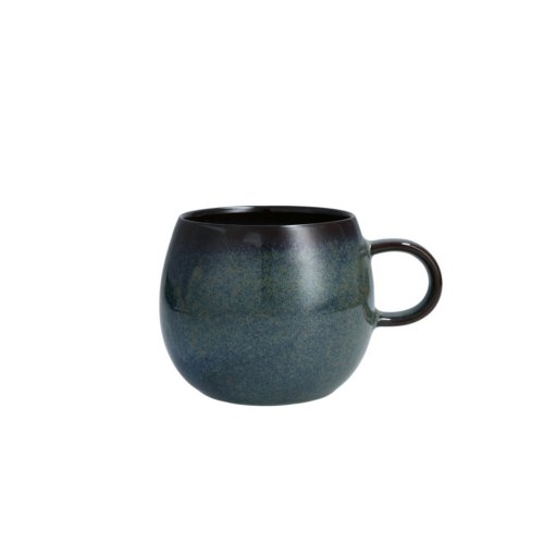Fortessa 16 1/2 oz Northern Lights Coffee Mug - China, Aurora Blue (STN.1100.17)-cityfoodequipment.com