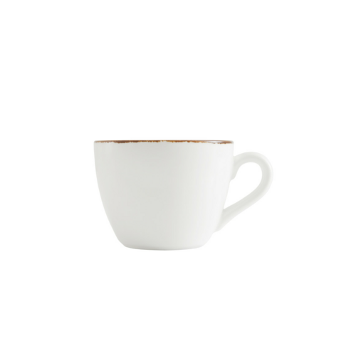 Fortessa 7 oz Spice Salt Coffee Cup - China, White (TC7400.DV.4.10)-cityfoodequipment.com