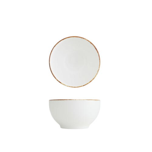 Fortessa 24 oz Round Spice Salt Oggetti Rice Bowl - China, White (TC7400.DV.4.14)-cityfoodequipment.com