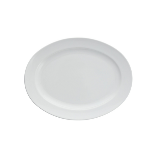Fortessa 12 3/4" Oval Serena Platter - China, White (TC7600.DV.24)-cityfoodequipment.com