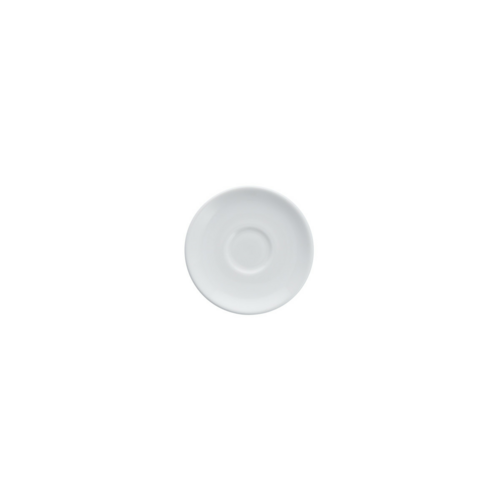 Fortessa 4 3/4" Round Serena Espresso Saucer - China, White (TC7600.DV.07)-cityfoodequipment.com