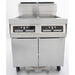 Dean 2FPRG50T Gas Fryer - (2) 50 lb Vats, Floor Model, Natural Gas-cityfoodequipment.com
