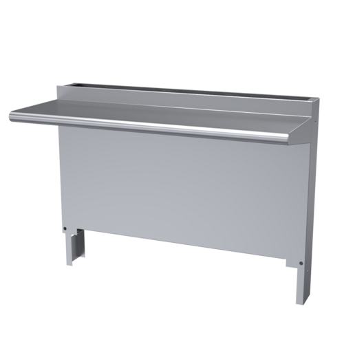 Garland CCHS-36SU Cuisine Backguard/Flue Riser w/ Single High Shelves, 35 x 36 W, Step Up Ranges-cityfoodequipment.com