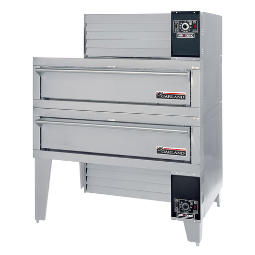 Garland G56PT/B Floor Model Double Pizza Deck Oven - Natural Gas-cityfoodequipment.com